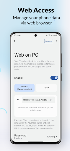 PlainApp: File & Web Access پی سی