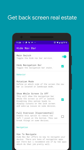 Hide Navigation Bar PC