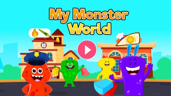 My Monster World - Town Play Games for Kids الحاسوب