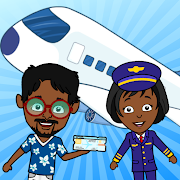My Airport City: Kids Town Airplane Games for Free الحاسوب