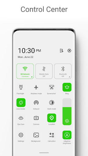 Infinix Style Controls menu