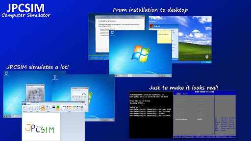 JPCSIM - PC Windows Simulator পিসি