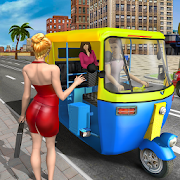 Modern Tuk Tuk Auto Rickshaw: Free Driving Games الحاسوب