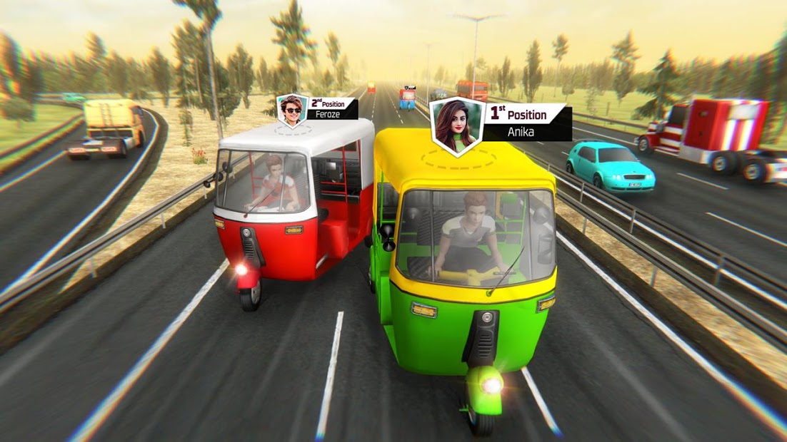 Modern Tuk Tuk Auto Rickshaw: Free Driving Games الحاسوب