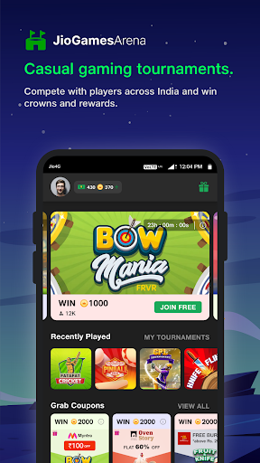 komputer JioGames: Play, Win, Stream