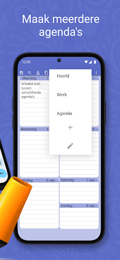 Weekplanner - agenda, notities