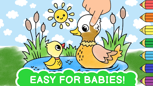 Easy coloring book for kids PC