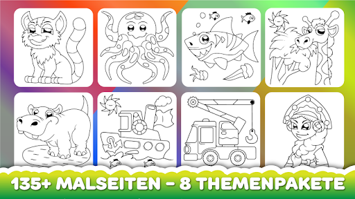 Ausmalen für Kinder Lernspiel