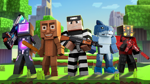 Cops N Robbers:Pixel Craft Gun