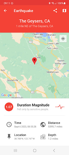 My Earthquake Alerts - Map