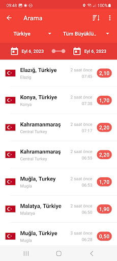 Deprem Uyarılarım