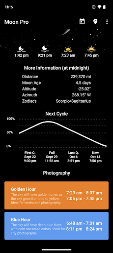 My Moon Phase - Lunar Calendar