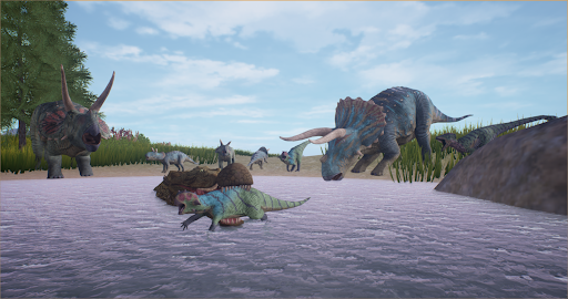 The Cursed Dinosaur Isle: Game