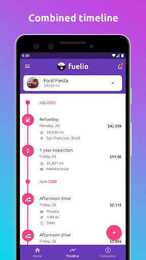 komputer Fuelio: Fuel log & fuel prices