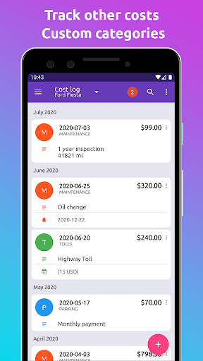 komputer Fuelio: Fuel log & fuel prices