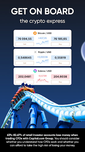 간단한 비트코인 거래 - Capital.com PC