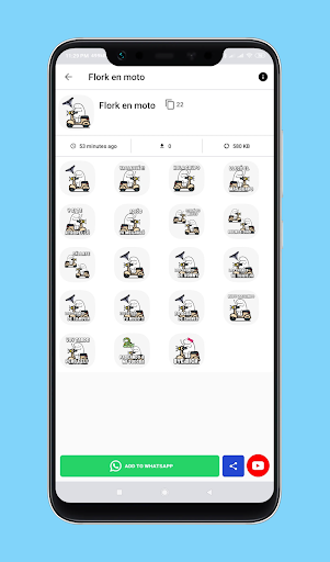 Stickers de Flork for whatsapp PC