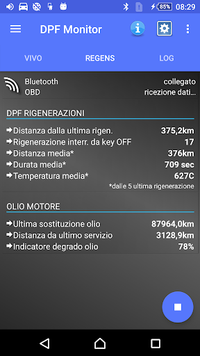 DPF Monitor -Fiat e Alfa Romeo