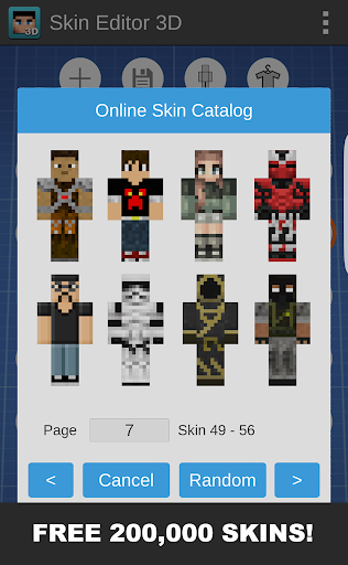 komputer Skin Editor 3D for Minecraft