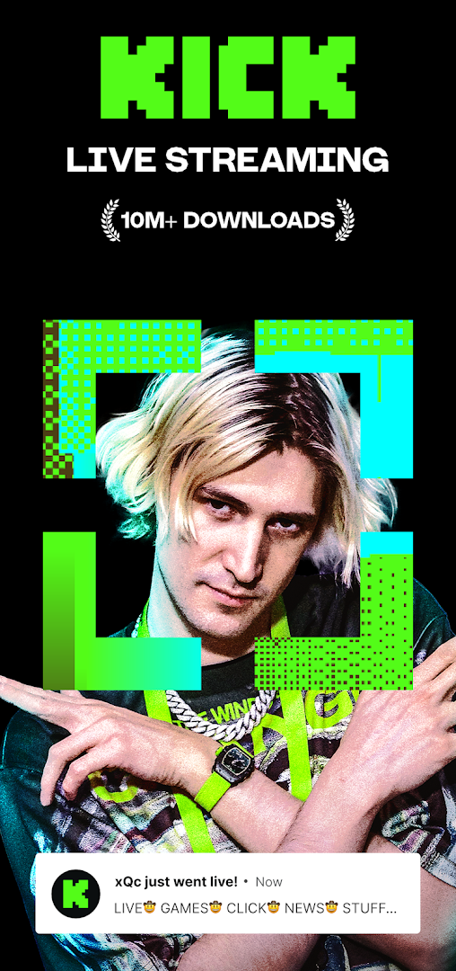 Kick: Live Streaming الحاسوب