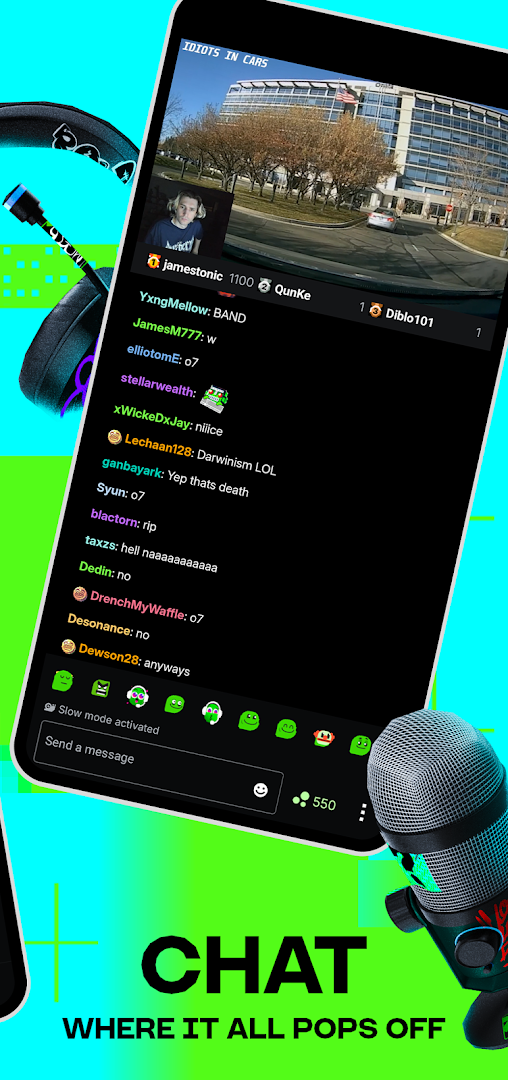 Kick: Live Streaming الحاسوب