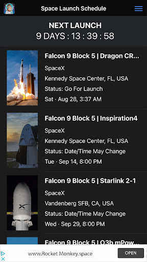 Space Launch Schedule PC