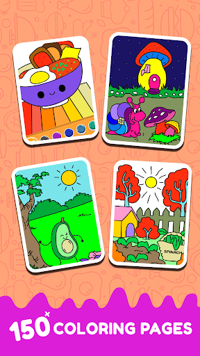 komputer Fruits Coloring- Food Coloring