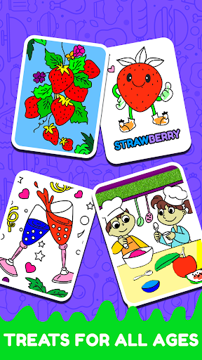 komputer Fruits Coloring- Food Coloring