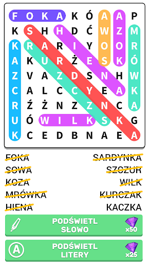 Wykreślanka - gra słowna PC