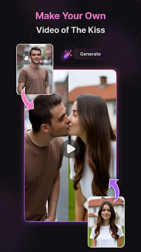 komputer AI Kiss Video- Hug Video Maker
