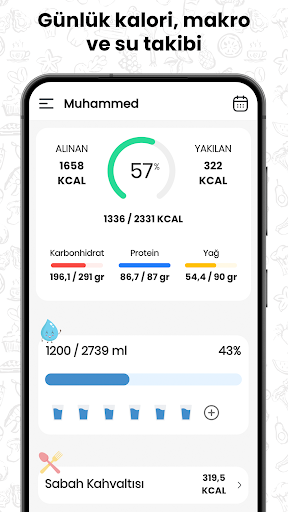 Su, Kilo, Diyet, Kalori Takibi PC