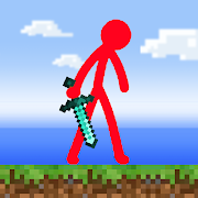 Download Red Stickman in Craft World android on PC