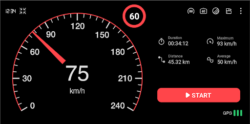 GPS Speedometer : Odometer HUD PC