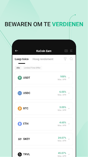 KuCoin: Koop Bitcoin en crypto PC