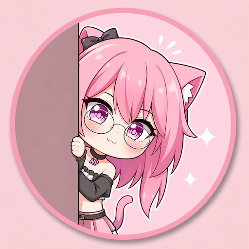 komputer Kucing Pink