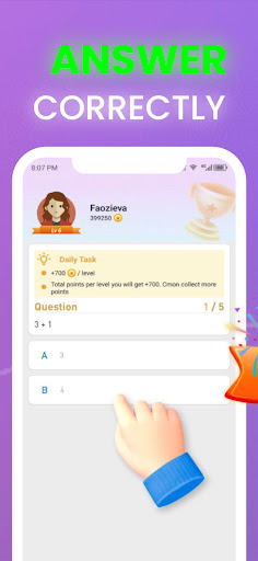 Dget Quiz: Daily Task, LevelUp