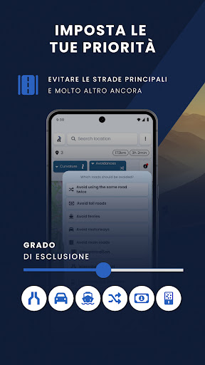 Kurviger navigazione moto