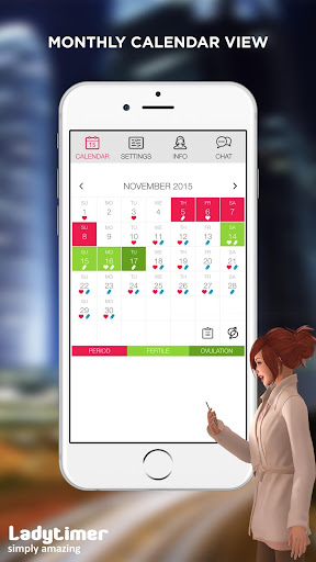 komputer Ladytimer Ovulation Calendar