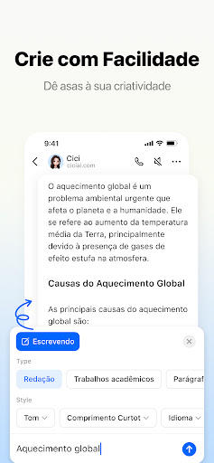 Cici - Sua assistente de IA