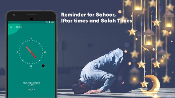 رمضان تايمز: صلاة المسلمين، القبلة، الأذان، دوا الحاسوب