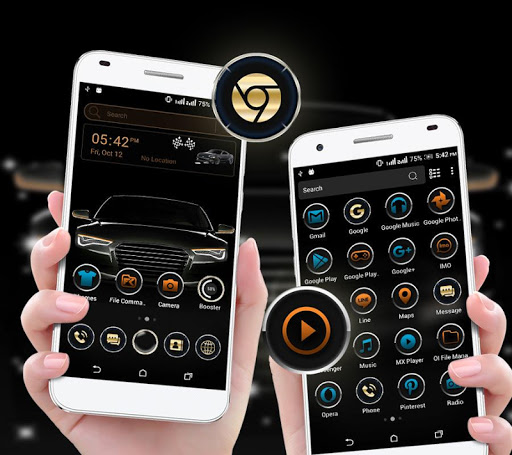 Black Car Launcher Theme PC