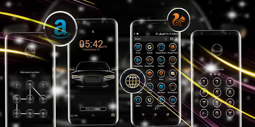 Black Car Launcher Theme PC