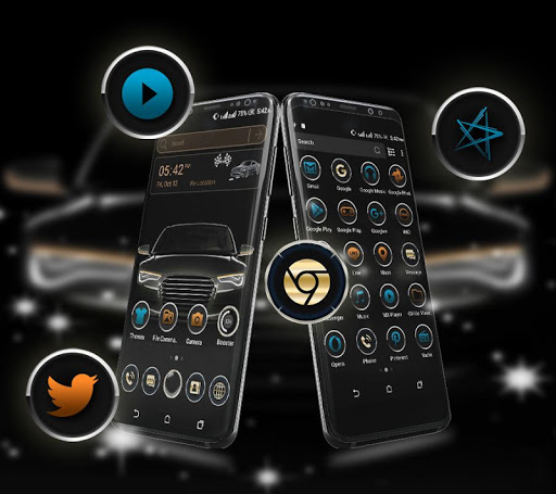 Black Car Launcher Theme PC