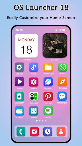 OS Launcher 18 - iLauncher OS پی سی