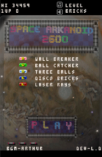 Space Arkanoid 2600