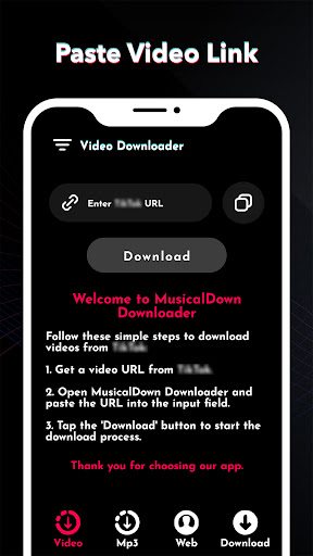 MusicalDown TT Downloader পিসি
