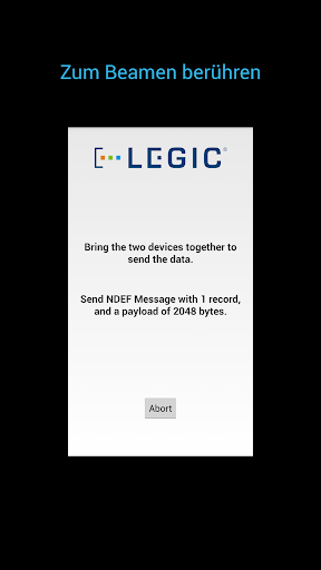 LEGIC NFC P2P Example PC