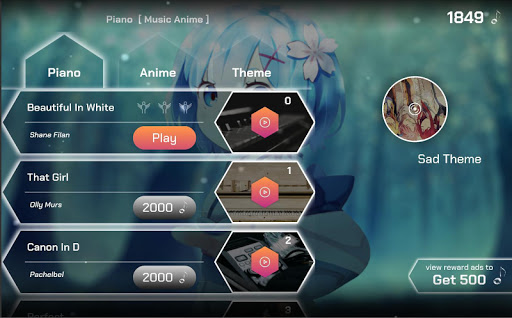 Piano Tile - The Music Anime PC