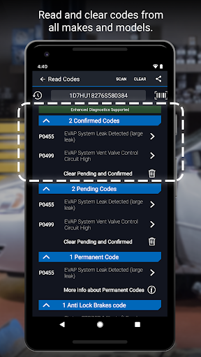 BlueDriver OBD2 Scan Tool الحاسوب