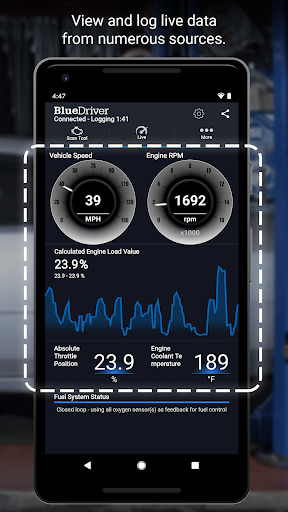 BlueDriver OBD2 Scan Tool الحاسوب